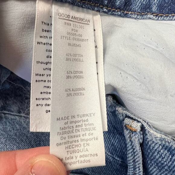 🆕 GOOD AMERICAN Good Vintage Jagged Hem SZ 20 - Picture 8 of 9